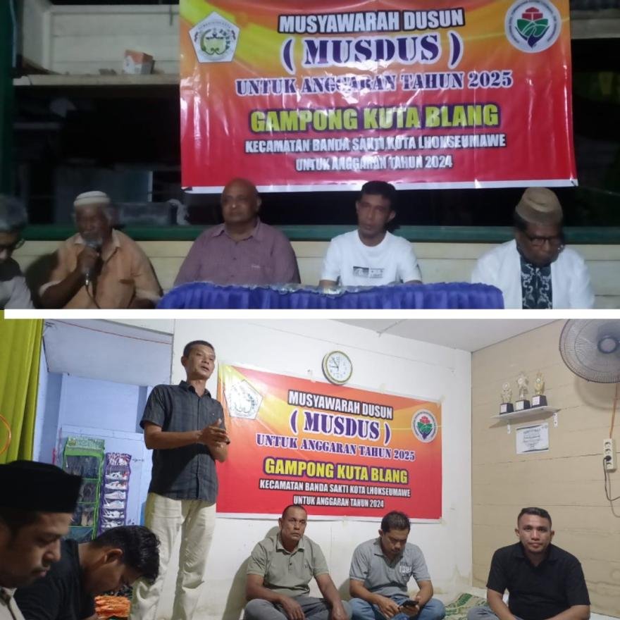 5 Dusun di Gampong Kuta Blang Laksanakan Musdus